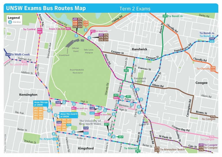 Bus Map Term 2 2019