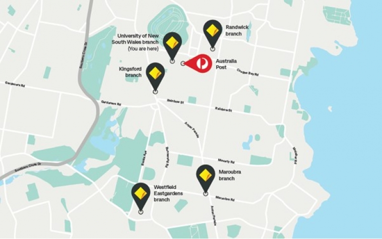 CBA branch map