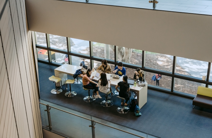 UNSW students studying 